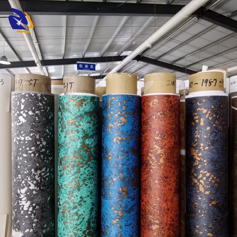 Metallic Fabric Design PVC Decorative Film for Wall Furniture Decoration