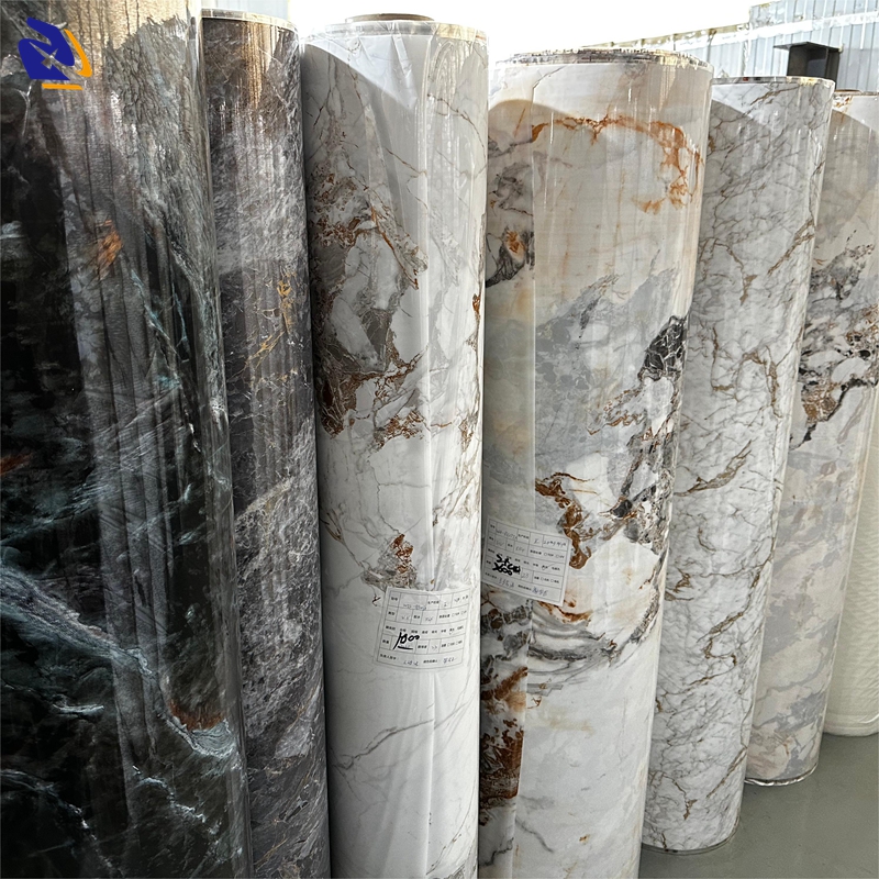 1260mm Marble Design Hot Stamping Foil for UV Marble Sheet Anti-scratch Luxury Aluminum Golden Heat Transfer Foil